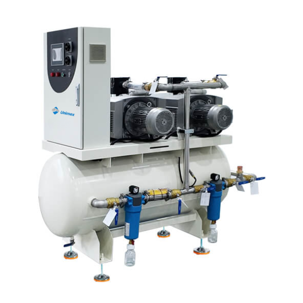 Horizontal Oil-Free Rotary Vane Medical Vacuum System