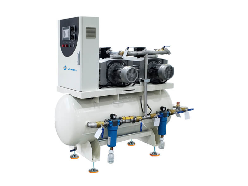 Horizontal Oil-Free Rotary Vane Medical Vacuum System