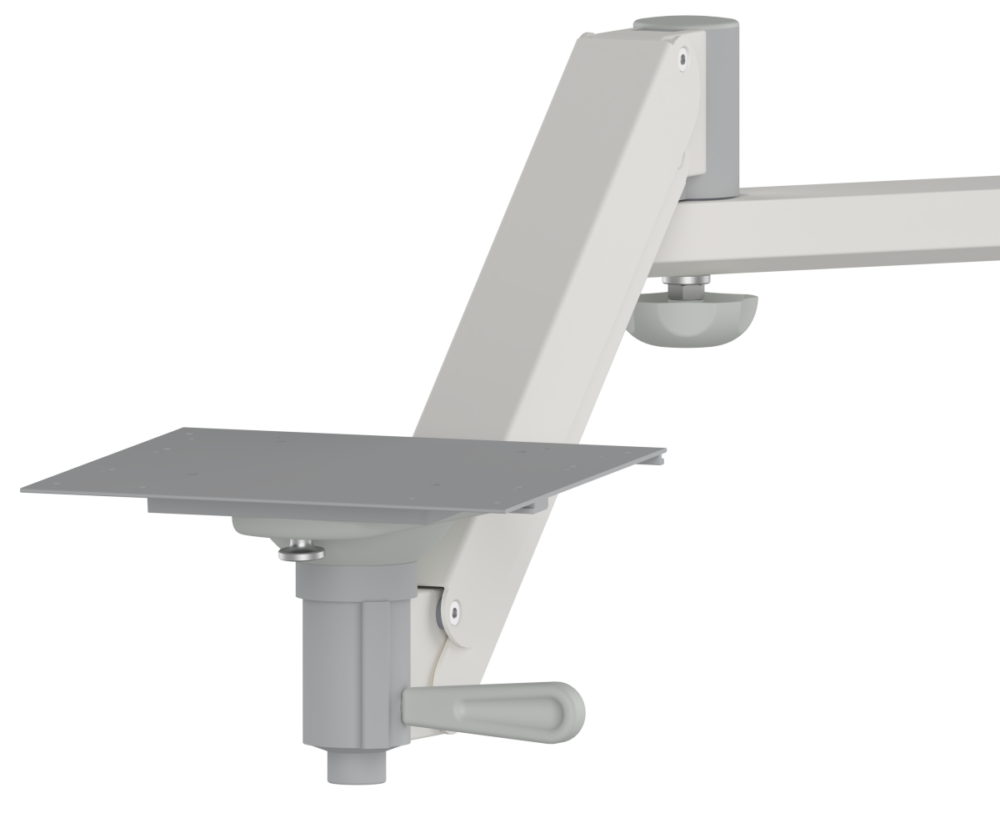 Monitor Stand with Rail Mounted Basket - Rotary Rotary Fixed - Image 4